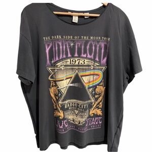 H&M Pink Floyd 'Dark Side of the Moon' 1973 Tour Graphic Tee Grey
